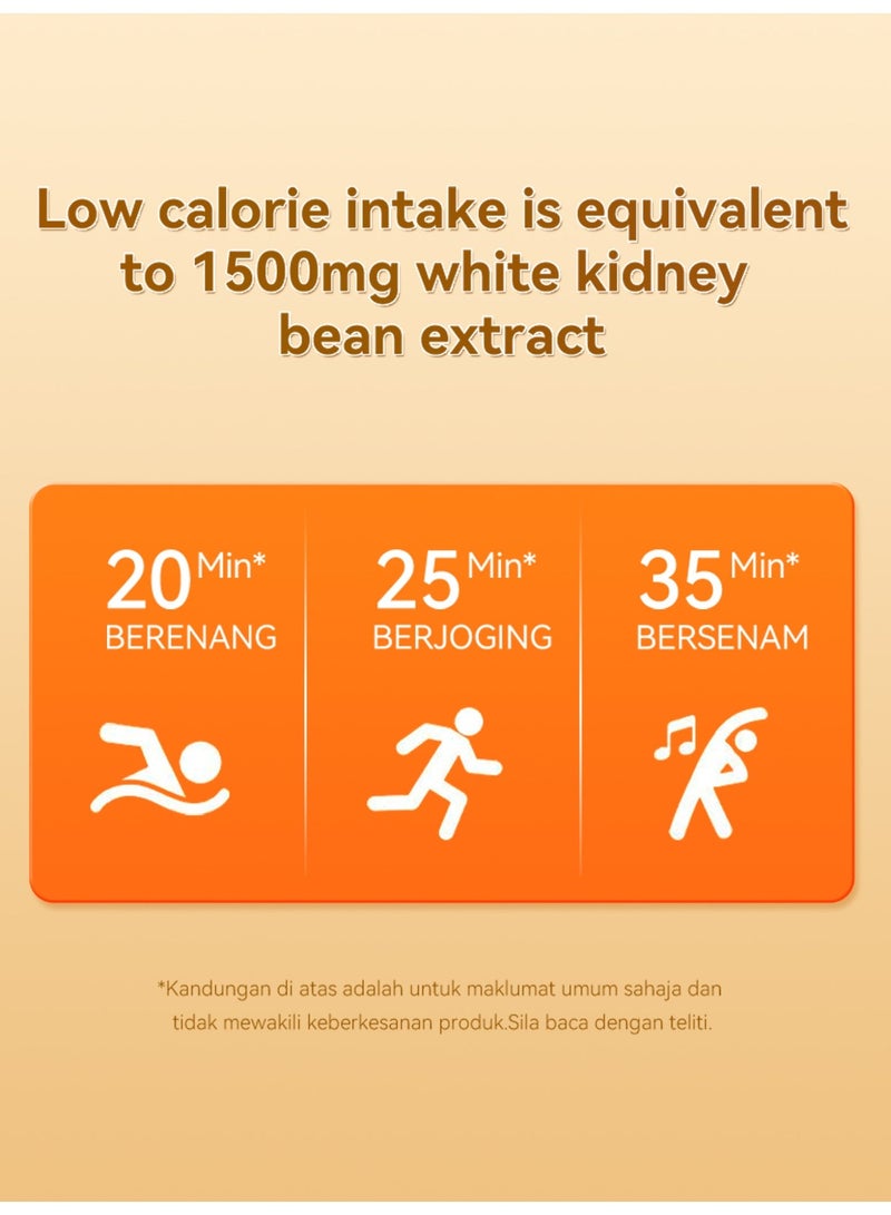 White kidney bean chewable tablets contain potent fat-reducing and carbohydrate-blocking extracts that are gentle and non-irritating. - Image 5